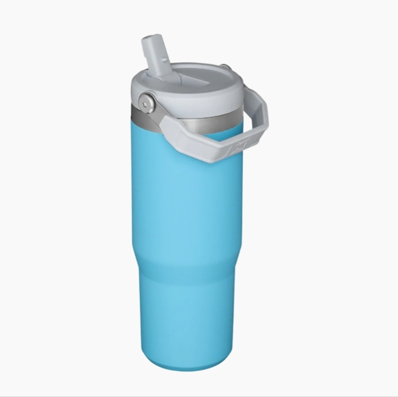 NEW The IceFlow Flip Straw Tumbler 30 OZ color Pool Blue - Picture 2 of 10